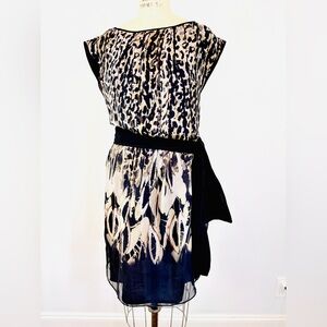 Zara Silk Animal print Tunic Dress